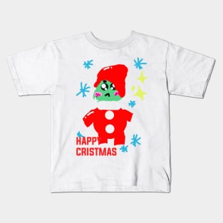 happy cristmas art Kids T-Shirt